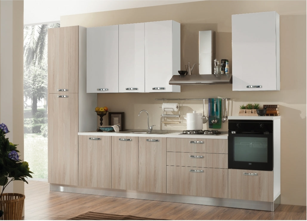 CUCINA IRIDE 360 OLMO/BIANCO LUCIDO