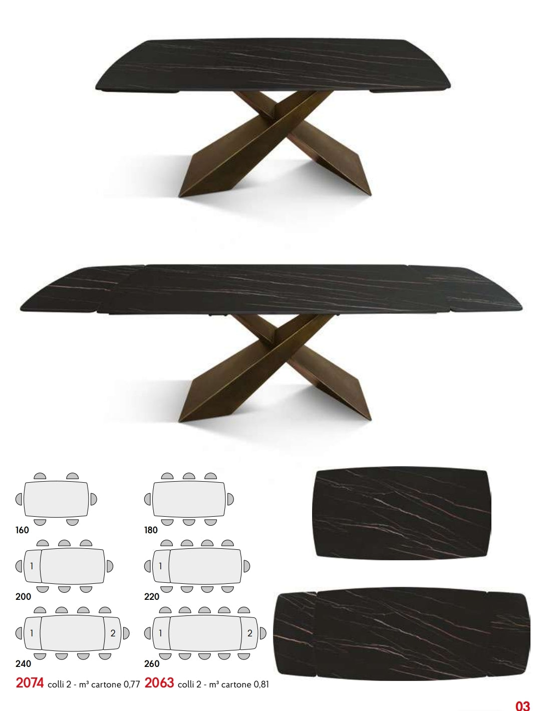 TAVOLO IN CERAMICA 2074/2063