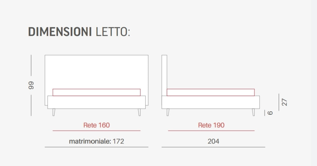 LETTO MOD. STROMBOLI MATRIMONIALE