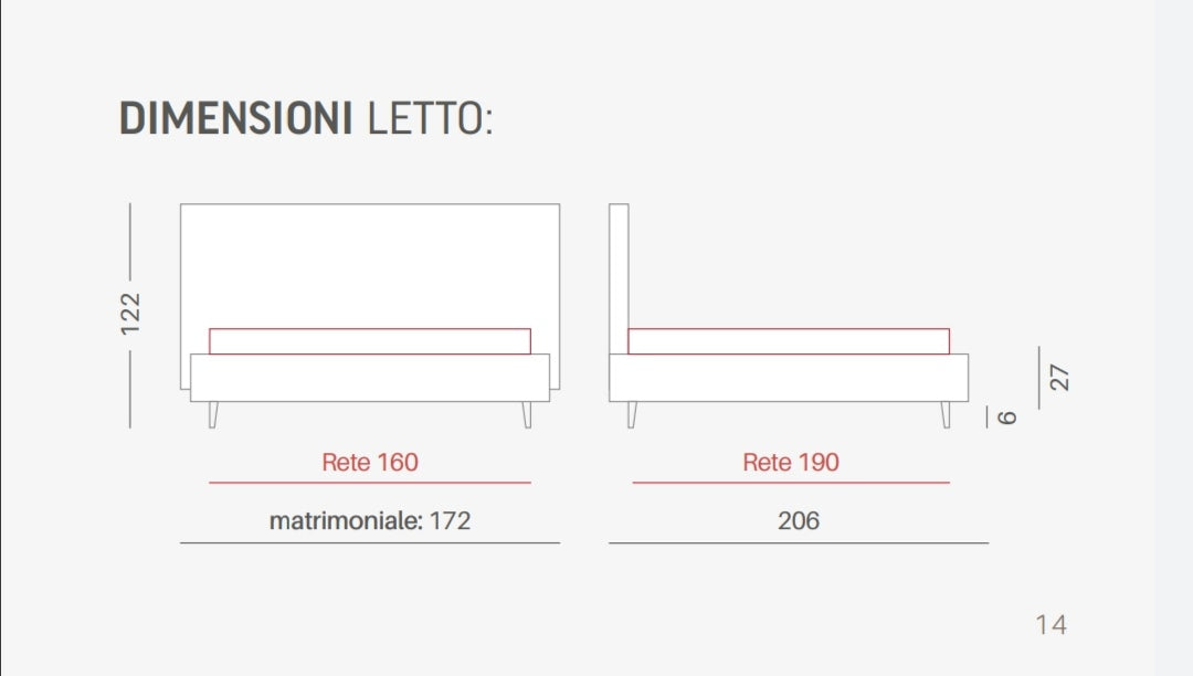 LETTO MOD.VULCANO MATRIMONIALE