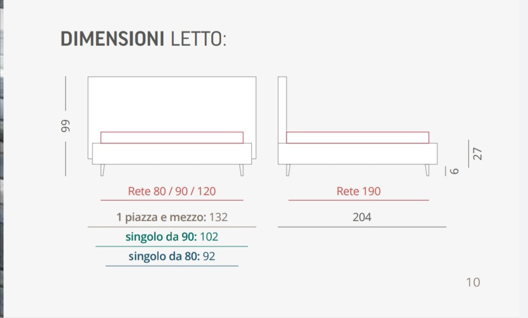 LETTO MOD.ISCHIA SINGOLO